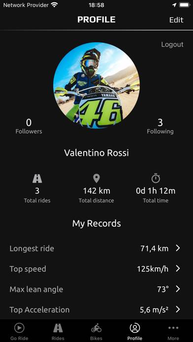 MyRide – Motorcycle Routes Captura de pantalla de la aplicación #4
