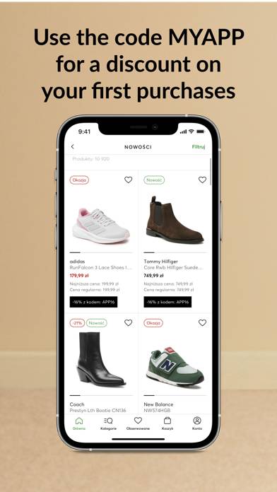 Efootwear.eu online shoe store Captura de pantalla de la aplicación #2