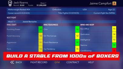 World Title Boxing Manager capture d'écran du jeu