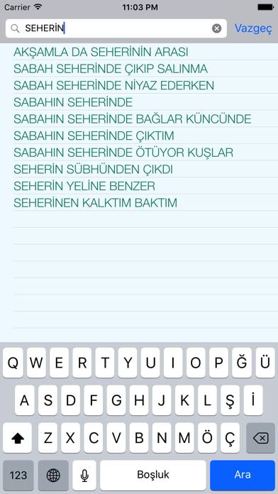 Türkü Sözleri App screenshot #2