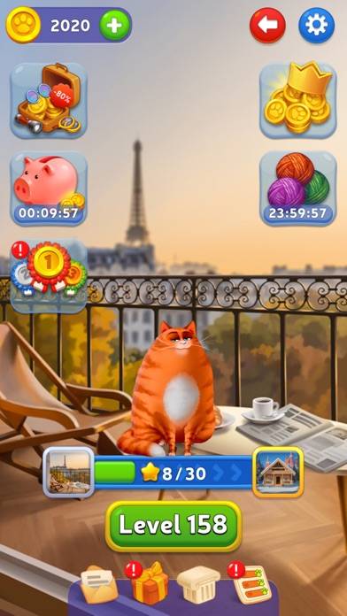 Kitty Scramble: Word Stacks game screenshot