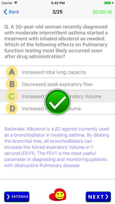 Quiz di farmacologia Pro Schermata dell'app #2