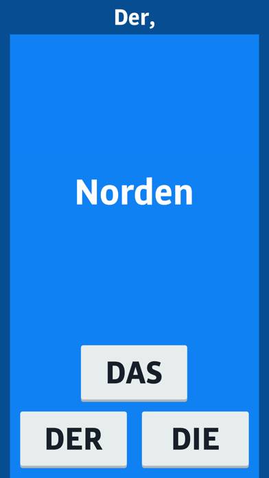 Der Die Das Deutsch Lernen App-Screenshot #1