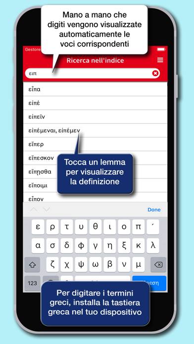 Dizionario Greco Classico App screenshot #2