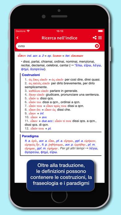 Dizionario Greco Classico App screenshot #3
