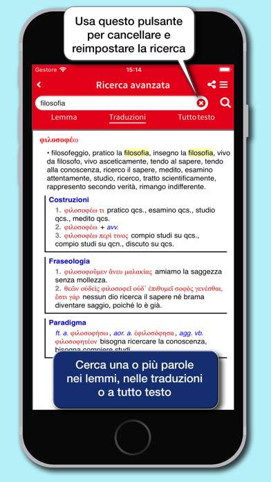 Dizionario Greco Classico App screenshot #4