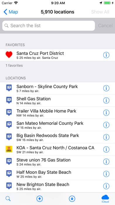 RV Dump Stations App screenshot