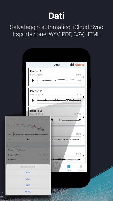 Decibel X PRO: dBA Noise Meter Schermata dell'app #4
