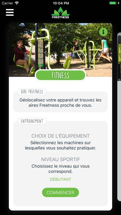 Freetness Capture d'écran de l'application