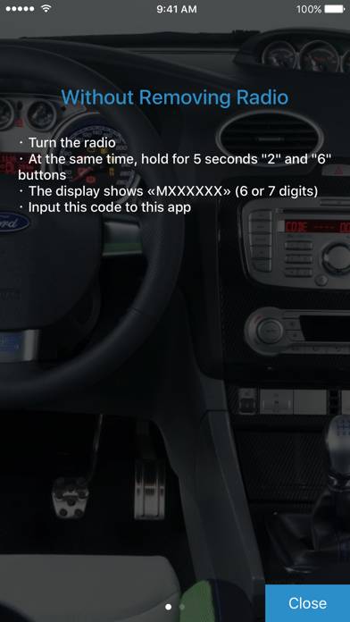 Radio Code for Ford M Schermata dell'app #3