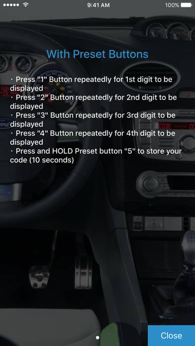 Radio Code for Ford M Captura de pantalla de la aplicación #4