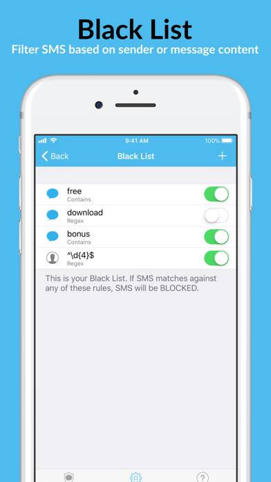 SMS Spam Blocker Capture d'écran de l'application #3