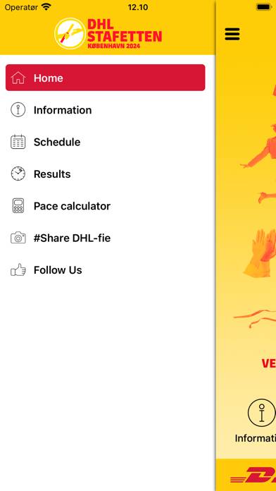 DHL Stafetten København App skärmdump #2