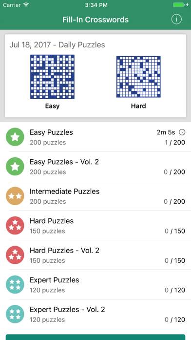 Fill-In Crosswords (Word Fit) Schermata dell'app #3