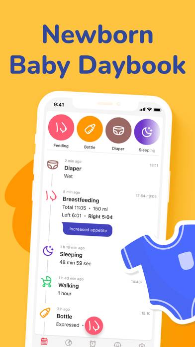 Baby Tracker & Breast Feeding Captura de pantalla de la aplicación #1