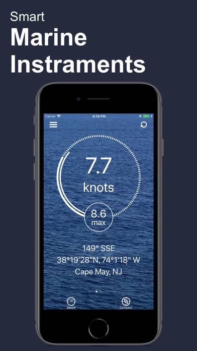 BoatSpeed: Course & Speed Captura de pantalla de la aplicación #1