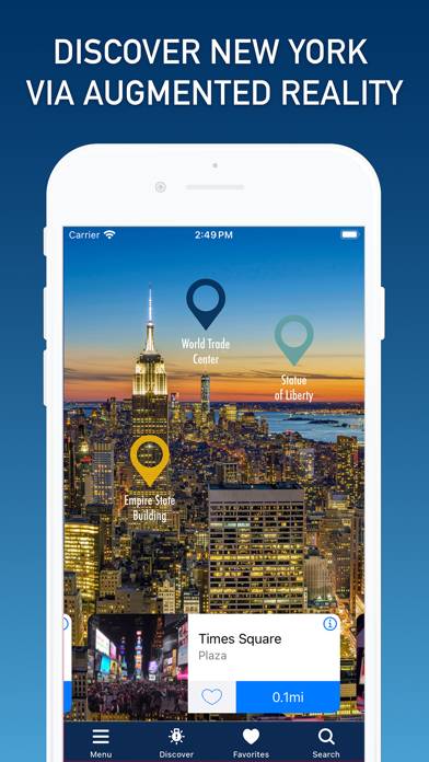 360 NYC: New York City AR Map App screenshot #1