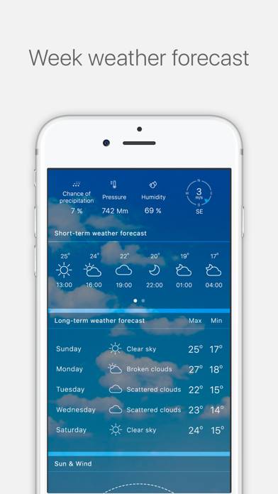 Weather Radar App skärmdump #2