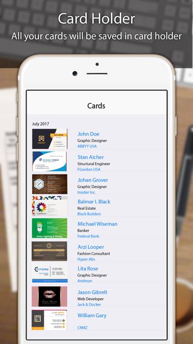 Business Card Scanner Pro Captura de pantalla de la aplicación #1
