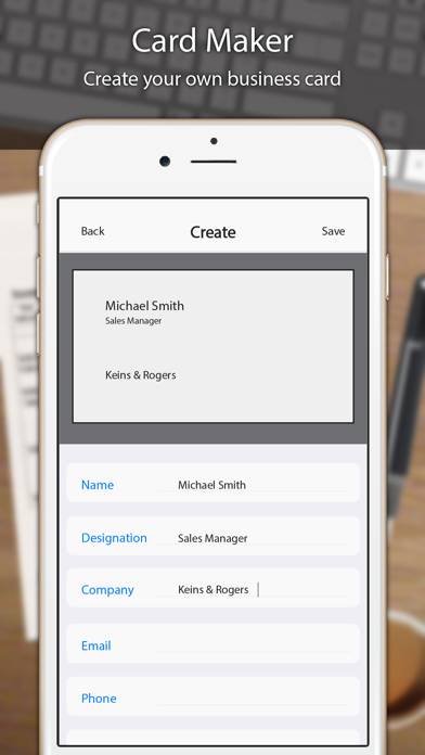 Business Card Scanner Pro Captura de pantalla de la aplicación #3