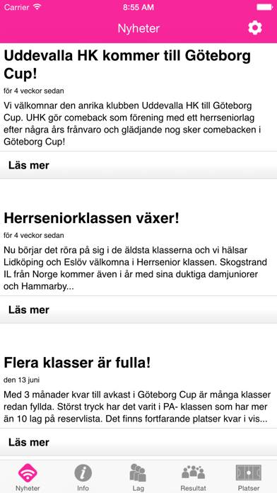 Göteborg Cup Handboll App skärmdump