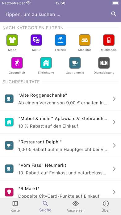 Ehrenamtskarte Bayern App-Screenshot