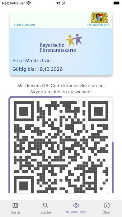 Ehrenamtskarte Bayern App-Screenshot