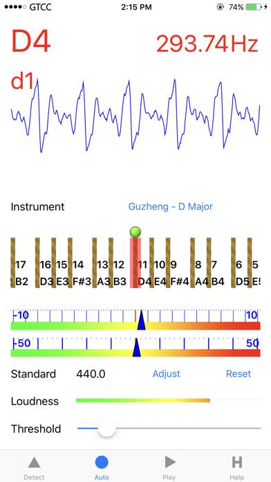 Accurate Guzheng Tuner App screenshot #2