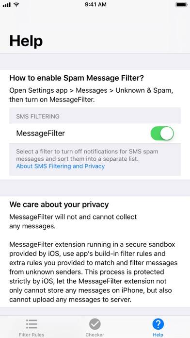 MessageFilter Pro App screenshot #4