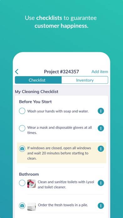 Turno Cleaners App screenshot