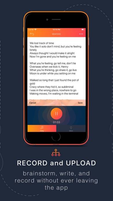 Songwriter Pro: Lyrics plus Songs Captura de pantalla de la aplicación #4