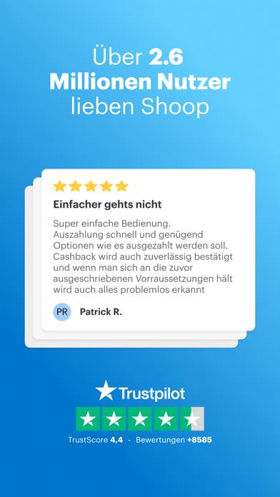 Shoop App-Screenshot