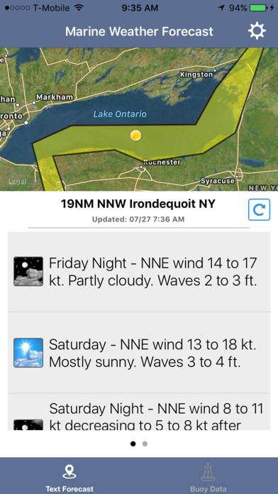 Lake Ontario Boating Weather App screenshot #1