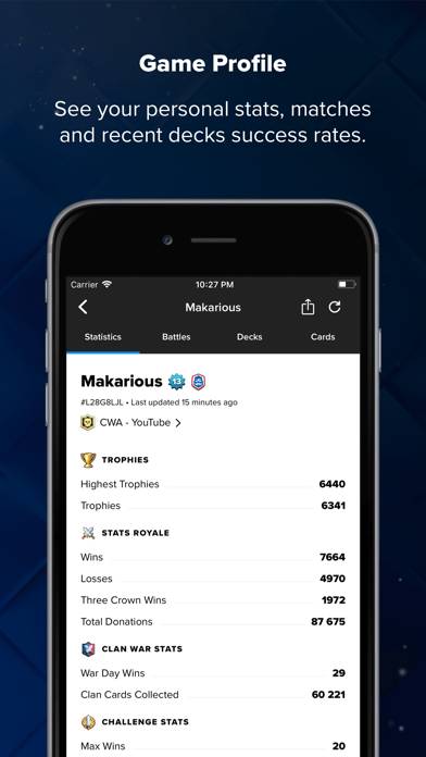 Stats Royale for Clash Royale App screenshot #2