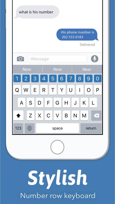 Number Row Keyboard Captura de pantalla de la aplicación #1