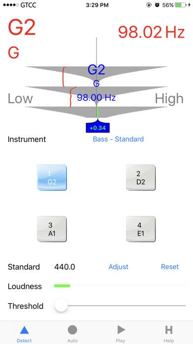 Accurate Bass Tuner App screenshot #1
