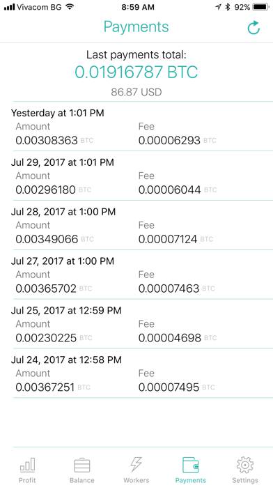 Nicestats Pro: Nicehash App screenshot