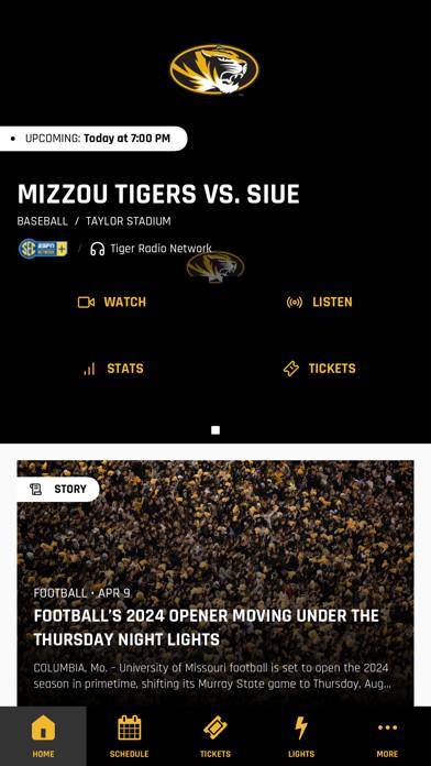 Mizzou Tigers screenshot