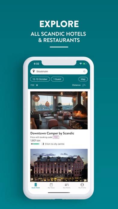 Scandic Hotels App skärmdump #3
