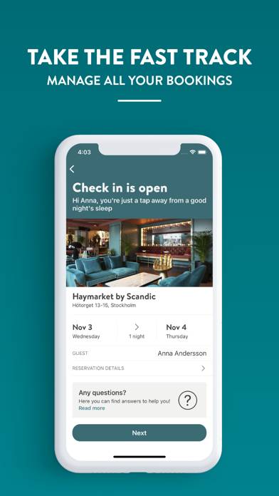 Scandic Hotels App skärmdump #6