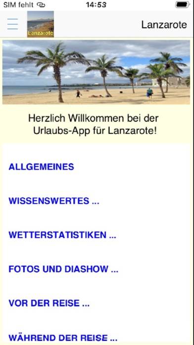 Lanzarote App für den Urlaub App-Screenshot #1