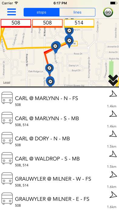 Dallas Public Transport Guide App screenshot #1
