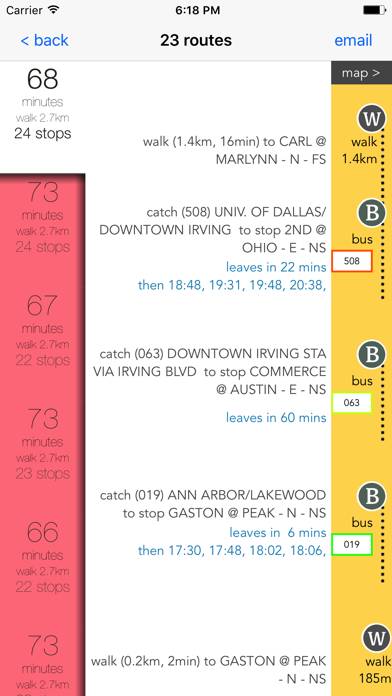 Dallas Public Transport Guide App screenshot #2