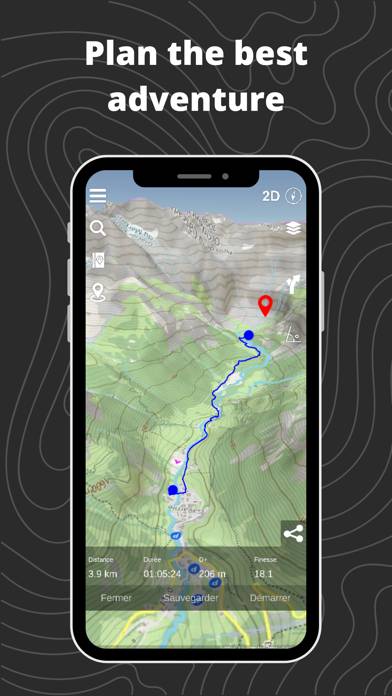 Relief Maps: Hike, Ski, Climb Schermata dell'app