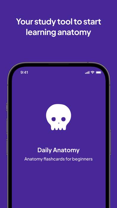 Daily Anatomy Flashcards Uygulama ekran görüntüsü #1