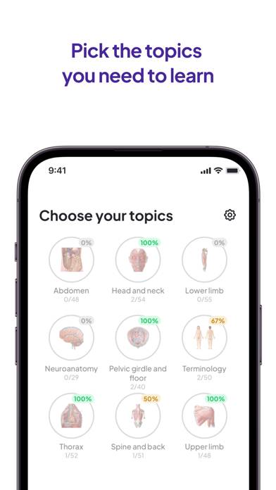 Daily Anatomy Flashcards Uygulama ekran görüntüsü #2
