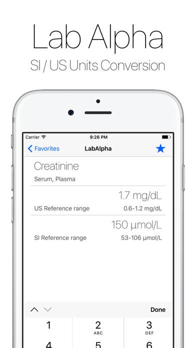 Lab Alpha: Medical Converter App-Screenshot #1