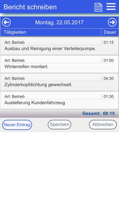 Azubiheft App App screenshot