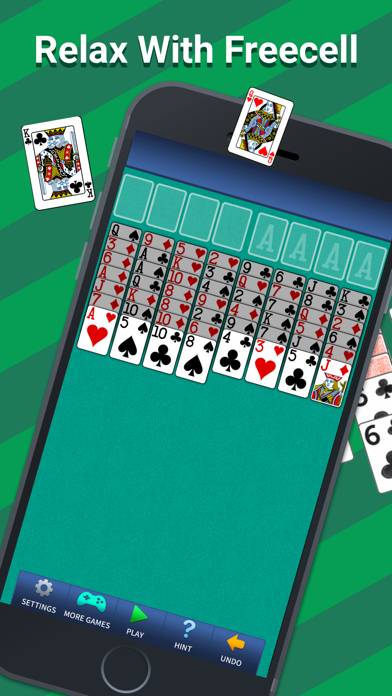 FreeCell Solitaire Classic. App screenshot #1