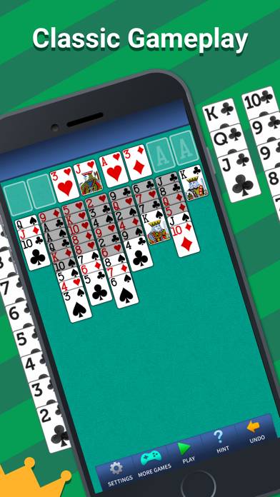 FreeCell Solitaire Classic. App screenshot #2